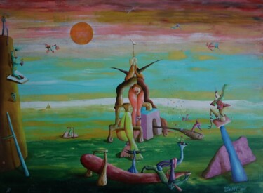 Pintura titulada "Le règne végétal" por Andrej Platounov, Obra de arte original, Oleo