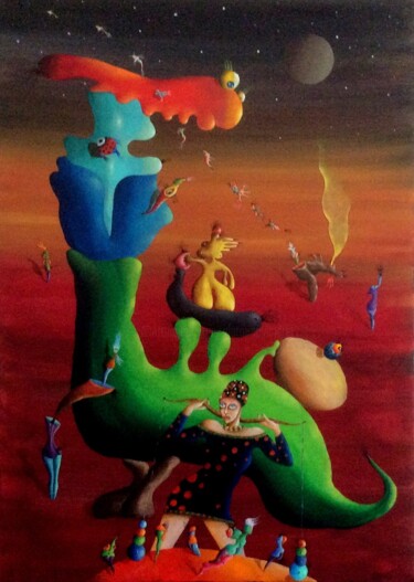 Pintura titulada "Le Rêve" por Andrej Platounov, Obra de arte original, Oleo