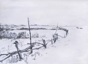 Картина под названием "Серый денек (гризай…" - Андрей Рапуто, Подлинное произведение искусства, Масло