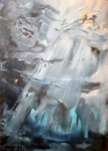 Malarstwo zatytułowany „A storm in my head” autorstwa Андрей Рапуто, Oryginalna praca, Olej