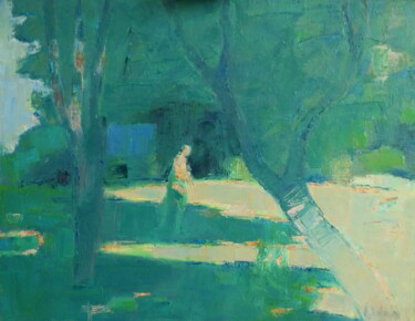 Картина под названием "Прогулка" - Андрей Жевакин, Подлинное произведение искусства, Масло