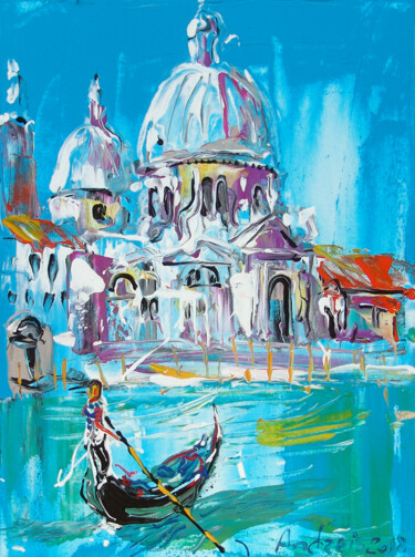 Painting titled "Venice. Basilica de…" by Andrejs Bovtovičs, Original Artwork, Acrylic