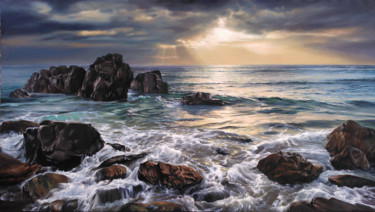 Painting titled "sea.jpg" by Andre Kazarian, Original Artwork, Oil