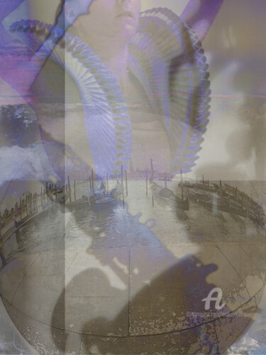 Arts numériques intitulée "Un alto à Venise 2" par André Le Corre, Œuvre d'art originale