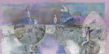 Arte digitale intitolato "La terre en son mil…" da André Le Corre, Opera d'arte originale