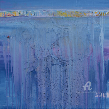 Картина под названием "Re 14 01 2020" - André Le Corre, Подлинное произведение искусства, Масло Установлен на Деревянная рам…