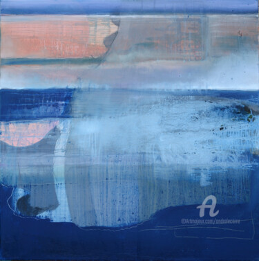 Painting titled "RE 15 02 2020 La ho…" by André Le Corre, Original Artwork, Oil Mounted on Wood Stretcher frame