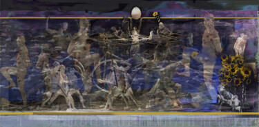 Arte digitale intitolato "la Porte d' Ishtar…" da André Le Corre, Opera d'arte originale, Fotomontaggio