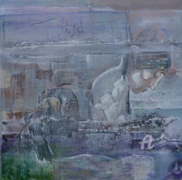 Картина под названием "Re20201230 Passage" - André Le Corre, Подлинное произведение искусства, Масло Установлен на Деревянна…