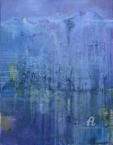 Painting titled "Re 20210301 Libres…" by André Le Corre, Original Artwork, Oil Mounted on Wood Stretcher frame