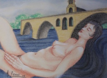 Painting titled "La jeune fille d'Av…" by André Lerot, Original Artwork