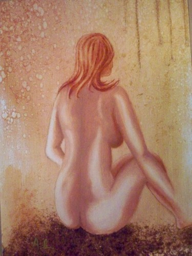 Peinture intitulée "Christine" par André Lerot, Œuvre d'art originale, Huile