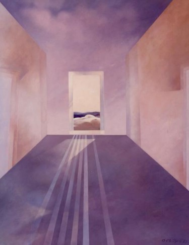 Peinture intitulée "horizon" par André Plisson, Œuvre d'art originale, Huile