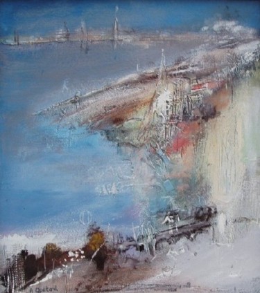 Peinture intitulée "Paysage 6" par André Quétard, Œuvre d'art originale