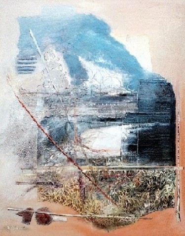 Peinture intitulée "Lacanau" par André Quétard, Œuvre d'art originale, Huile