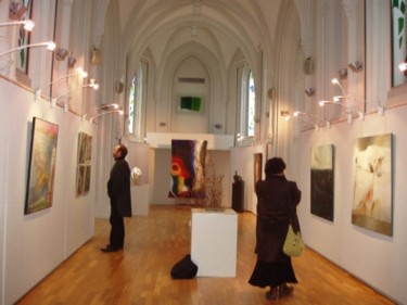 Peinture intitulée "salle espace desfri…" par André Quétard, Œuvre d'art originale