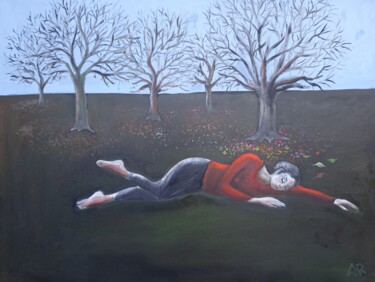 Painting titled "hibernation" by Andre Rippert, Original Artwork, Oil
