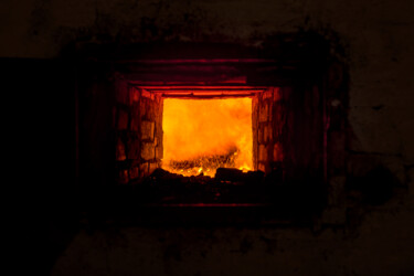 Photographie intitulée "BOILING FIRE" par Andres Galan, Œuvre d'art originale, Photographie numérique