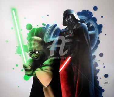 Star Wars Peinture intitulée "Star Wars" par Frédéric Andrès, Œuvre d'art originale, Acrylique