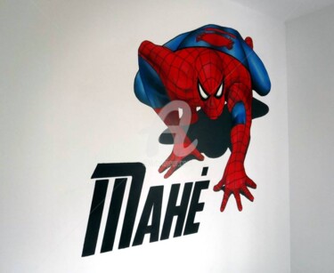 spiderman Peinture intitulée "spiderman" par Frédéric Andrès, Œuvre d'art originale, Acrylique