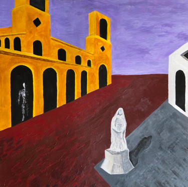 Painting titled "La Città Morale (Mo…" by Andrew Goreds (The Outsider), Original Artwork, Acrylic