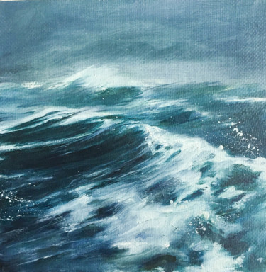 Painting titled ""First wave"" by Andrew Kovyazin, Original Artwork, Oil