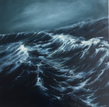 Painting titled ""Wave"" by Andrew Kovyazin, Original Artwork, Oil