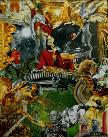 Collages titled "Iscariot Showers at…" by Andrew Mclaughlin, Original Artwork