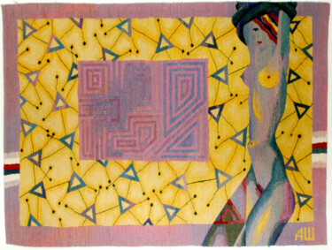 Arte textil titulada "In the Shadow of a…" por Andrew Schneider, Obra de arte original, Tapiz