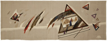 Textile Art titled "№28" by Andrew Schneider, Original Artwork, Tapestry
