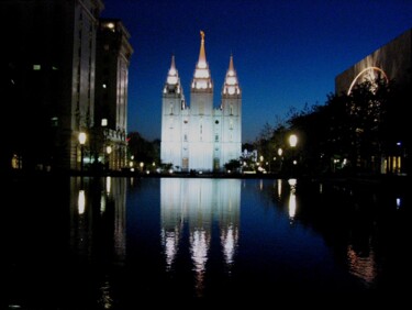 Photography titled "Mormon Tabernacle" by Andrew Troyer, Jr, Original Artwork, Manipulated Photography