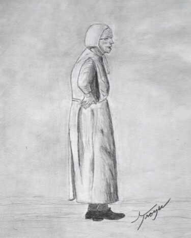Drawing titled "Lizzie" by Andrew Troyer, Jr, Original Artwork, Graphite