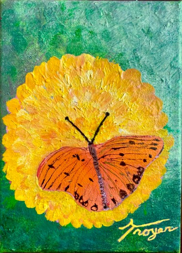 Painting titled "Butterfly" by Andrew Troyer, Jr, Original Artwork, Oil