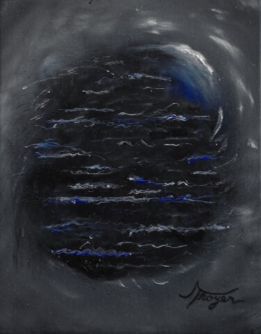 제목이 ""In The Beginning""인 미술작품 Andrew Troyer, Jr로, 원작, 기름 나무 들것 프레임에 장착됨