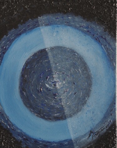 Pittura intitolato ""Water and Sky" (Da…" da Andrew Troyer, Jr, Opera d'arte originale, Olio Montato su Telaio per barella i…