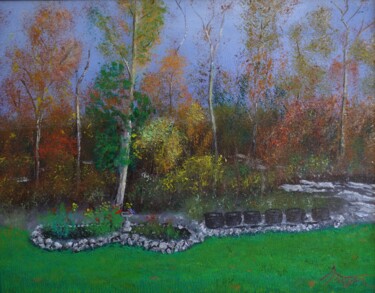 Pittura intitolato ""Fall Beauty"" da Andrew Troyer, Jr, Opera d'arte originale, Olio