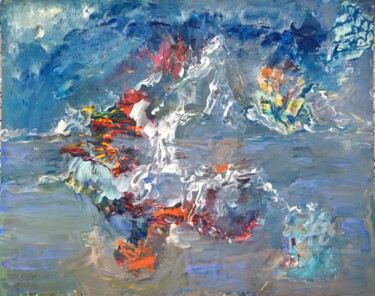 Pittura intitolato "The Last Glacier (6…" da Andrew Walaszek, Opera d'arte originale, Gouache