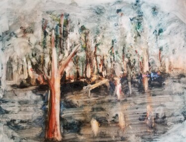 Peinture intitulée "Louisiana" par Andrew Walaszek, Œuvre d'art originale, Aquarelle