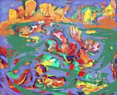 Arte digital titulada "Trip to Sedona" por Andrew Walaszek, Obra de arte original, Pintura Digital