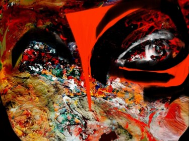 Digitale Kunst getiteld "Headache" door Andrew Walaszek, Origineel Kunstwerk, Digitaal Schilderwerk