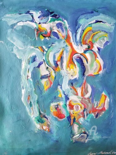 Malerei mit dem Titel "Strength" von Andrew Walaszek, Original-Kunstwerk, Acryl