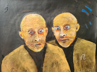 Painting titled "Brothers from Arkan…" by Andrew Walaszek, Original Artwork, Acrylic