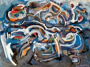Malerei mit dem Titel "Better Friday (2,20…" von Andrew Walaszek, Original-Kunstwerk, Acryl