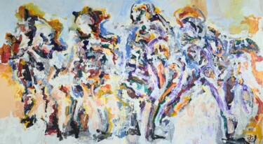 Pintura intitulada "Abstract Image 911" por Andrew Walaszek, Obras de arte originais, Acrílico
