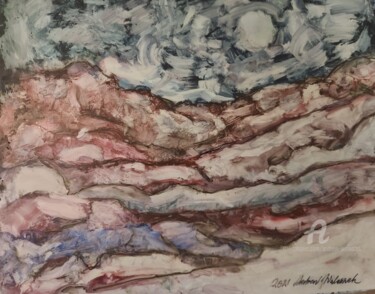 Pittura intitolato "Zabriskie Point (11…" da Andrew Walaszek, Opera d'arte originale, Acquarello