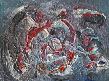 Ζωγραφική με τίτλο "Minor Incursion" από Andrew Walaszek, Αυθεντικά έργα τέχνης, Ακρυλικό Τοποθετήθηκε στο Άλλος άκαμπτος πί…