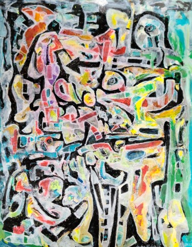 Malerei mit dem Titel "Way (2,2022)" von Andrew Walaszek, Original-Kunstwerk, Acryl