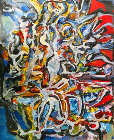 Malerei mit dem Titel "Inflammation (1,202…" von Andrew Walaszek, Original-Kunstwerk, Acryl