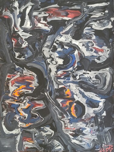 Peinture intitulée "Hooligans" par Andrew Walaszek, Œuvre d'art originale, Acrylique