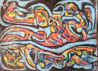 Pittura intitolato "Little Sugar Creek" da Andrew Walaszek, Opera d'arte originale, Acrilico